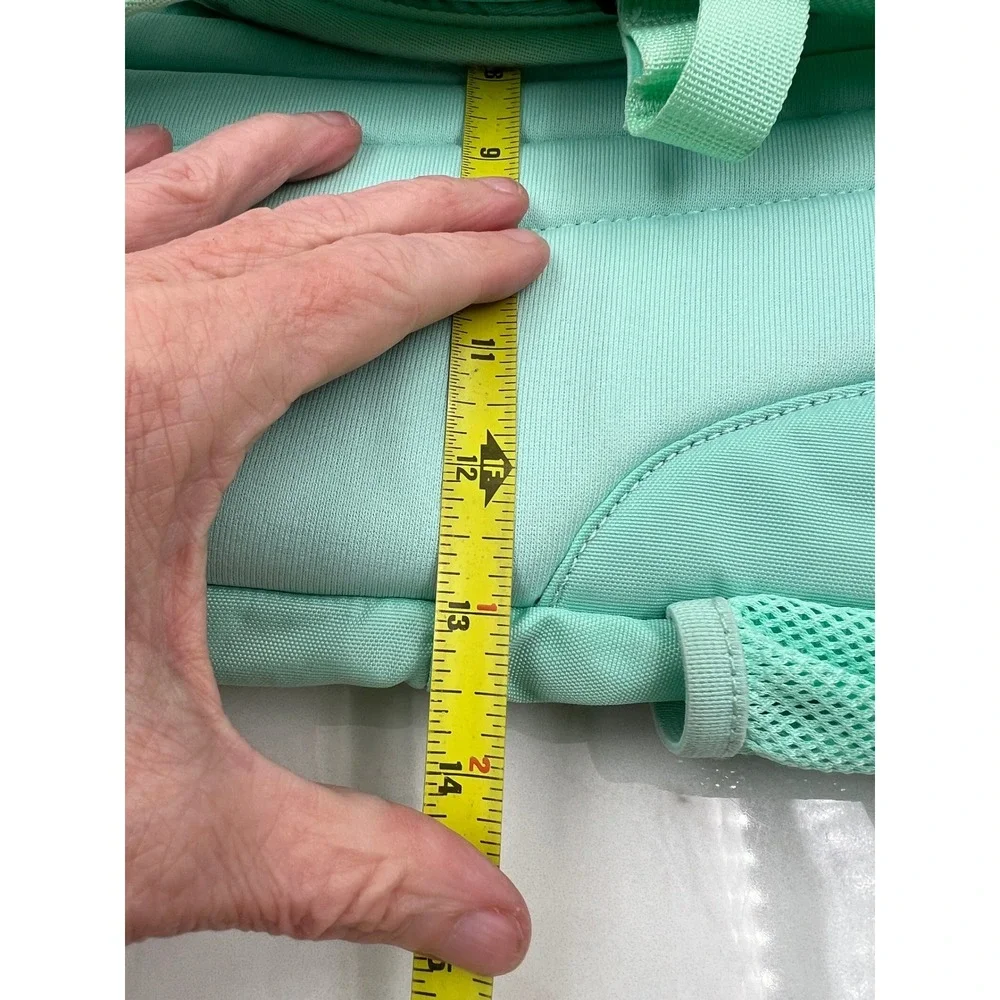 The North Face Borealis Backpack Mint Green Orange Bungee Laptop Bag Hiking